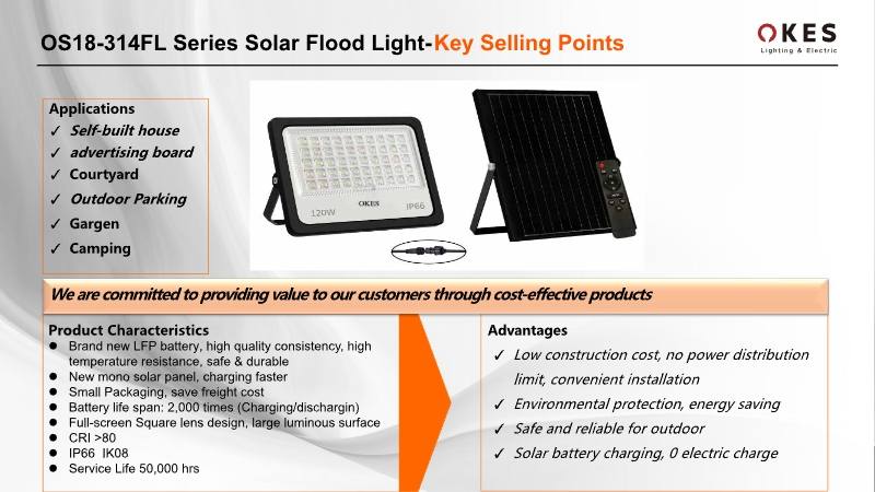 OKES Solar Flood  Light SFL314 introduction_2